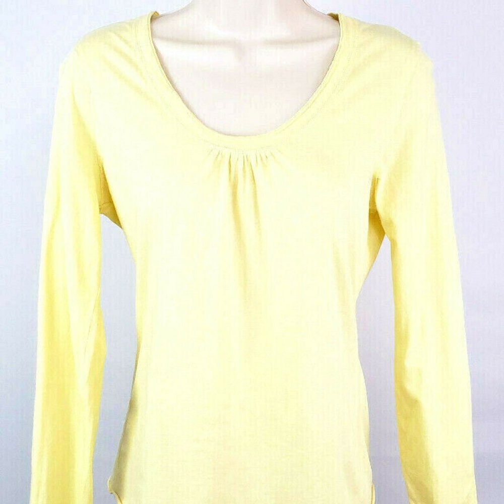 Carroll Reed CR Yellow Scoop Neck Pullover Shirt